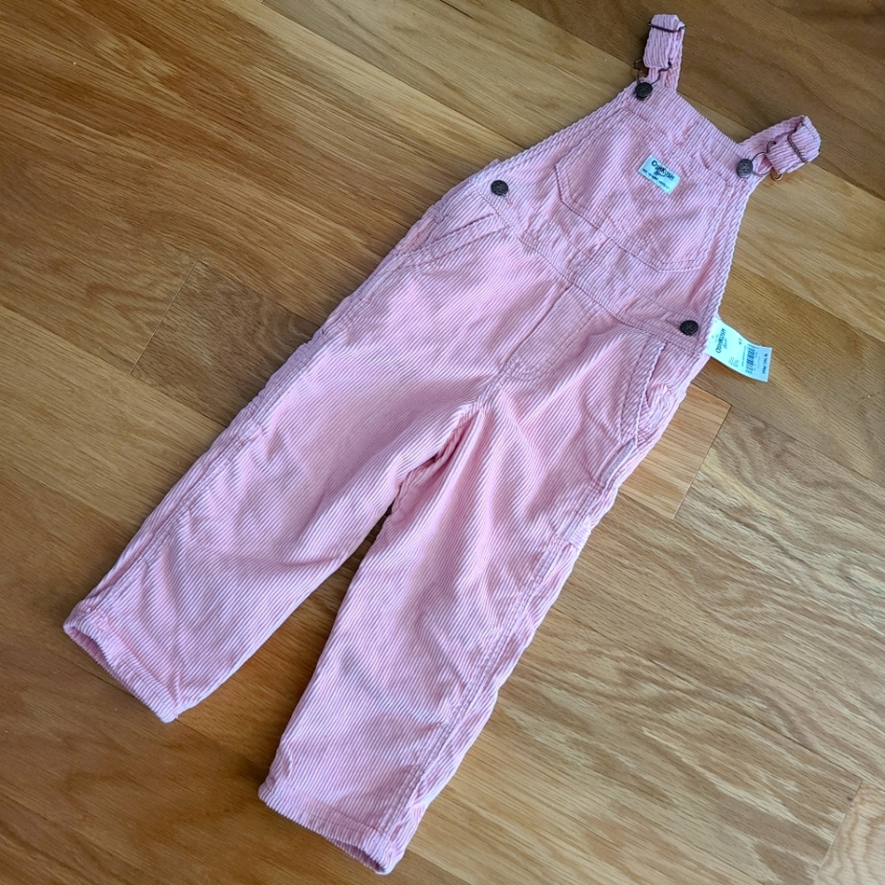 Light Pink Corduroy Overalls